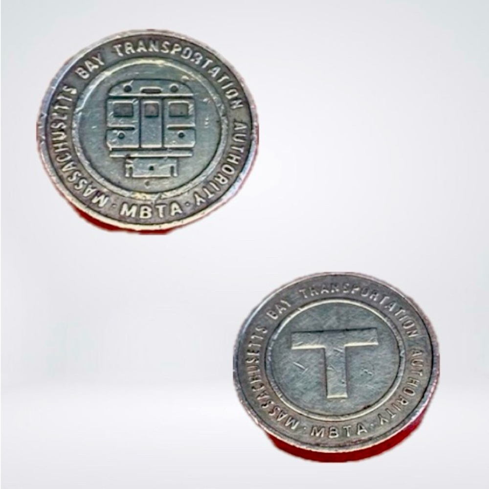 MBTA Subway Tokens (no longer accepted as payment) Lot of 4